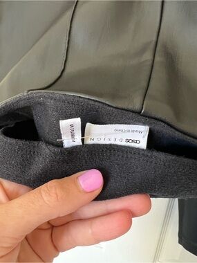 ASOS Black Skinny Faux Leather Pants